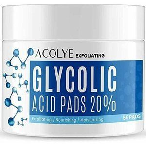 Acolye Glycolic Acid 20% Exfoliating Pads total of 55
